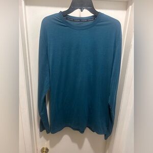 Outerknown Active Long Sleeve Shirt Mens XL Teal Crew Base Layer Outdoor Gorp
